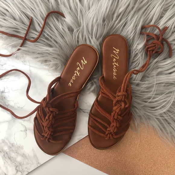 Matisse Shoes - Matisse Origin Suede Ankle Strap Sandals Size 7